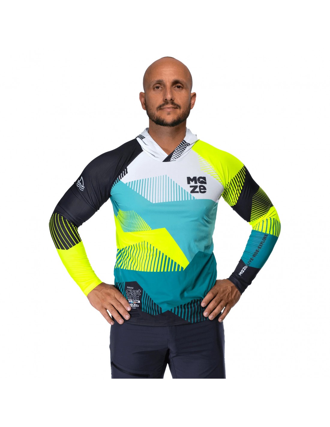 РАШГАРД MAZE GW HOOD BLACK